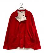 Tenderテンダー）の古着「WEAVER'S STOCK DOUBLE BREASTED JACKET」｜レッド