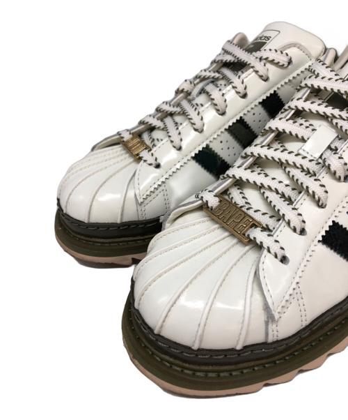 adidas（アディダス）adidas (アディダス) A BATHING APE (ア ベイシング エイプ) SUPERSTAR BY EDISON CHEN グリーン サイズ:SIZE 26.5cmの古着・服飾アイテム