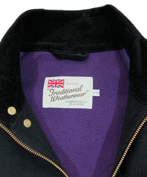 Traditional Weatherwear（トラディショナルウェザーウェア）Traditional Weatherwear (トラディショナルウェザーウェア) ELGINツイードコート ブラック サイズ:SIZE 34の古着・服飾アイテム