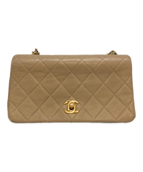 CHANEL（シャネル）CHANEL (シャネル) フラップチェーンショルダーバッグ ベージュの古着・服飾アイテム
