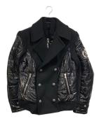 BALMAINバルマン）の古着「レイヤードジャケット」｜ブラック