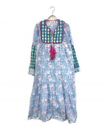 SZ Blockprints（エスゼットブロックプリント）の古着「Jodhpur Dress」｜ブルー