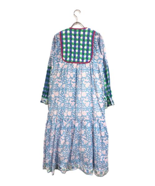 SZ Blockprints（エスゼットブロックプリント）SZ Blockprints (エスゼットブロックプリント) Jodhpur Dress ブルー サイズ:XSの古着・服飾アイテム