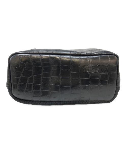 A.D.M.J.（エーディーエムジェイ）A.D.M.J. (エーディーエムジェイ) クロコ型押しリュック ブラックの古着・服飾アイテム