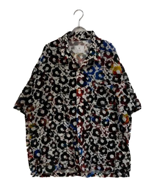 TUITACI（ツイタチ）TUITACI (ツイタチ) イチリアンベルベットシャツ ホワイト×ブルー サイズ:SIZE 3の古着・服飾アイテム