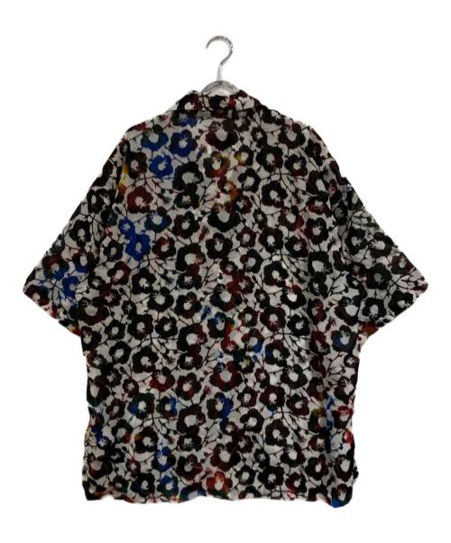 TUITACI（ツイタチ）TUITACI (ツイタチ) イチリアンベルベットシャツ ホワイト×ブルー サイズ:SIZE 3の古着・服飾アイテム