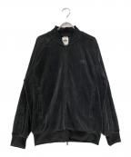 aiddasアディダス）の古着「ベロアトラックジャケット」｜グレー