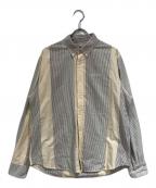 SUPREMEシュプリーム）の古着「Oxford Shirt Green Multi Stripe Shirt」｜ブルー×イエロー