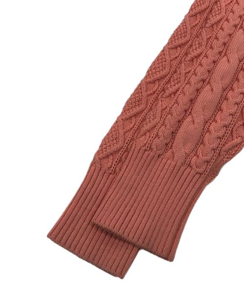 Noble（ノーブル）Noble (ノーブル) 2way地柄 レースアッププルオーバー ピンク サイズ:-の古着・服飾アイテム