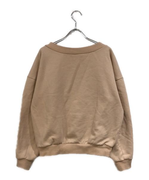 Noble（ノーブル）Noble (ノーブル) Vネックオーバースウェット ベージュ サイズ:-の古着・服飾アイテム