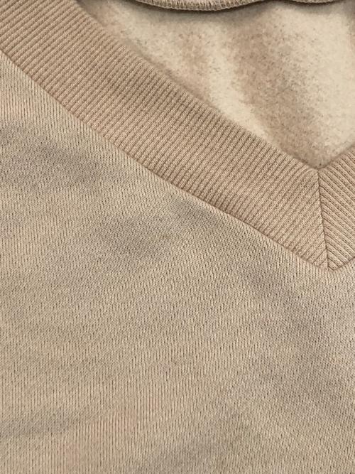 Noble（ノーブル）Noble (ノーブル) Vネックオーバースウェット ベージュ サイズ:-の古着・服飾アイテム