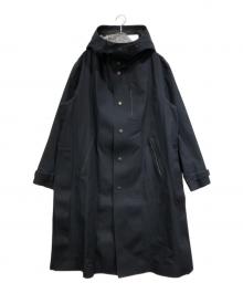 PG GAUZE（ピージーガーゼ）の古着「フーデッドコート」｜ブラック