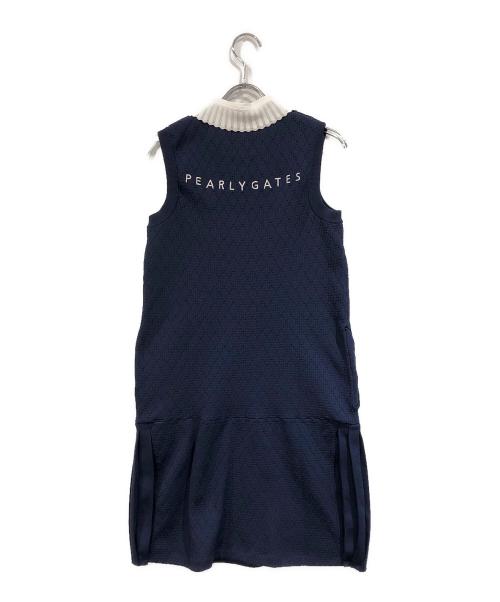 PEARLY GATES（パーリーゲイツ）PEARLY GATES (パーリーゲイツ) ノースリーブワンピース ネイビー サイズ:SIZE 0の古着・服飾アイテム