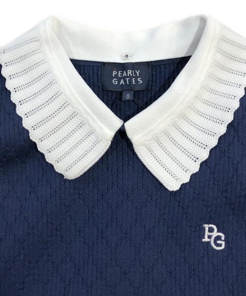 PEARLY GATES（パーリーゲイツ）PEARLY GATES (パーリーゲイツ) ノースリーブワンピース ネイビー サイズ:SIZE 0の古着・服飾アイテム