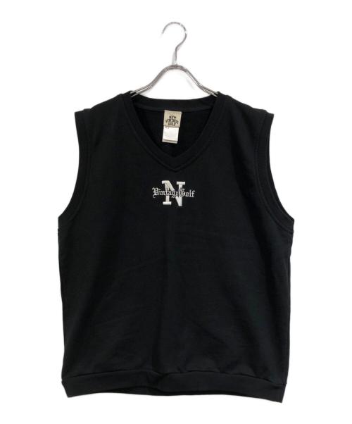 NEW VINTAGE GOLF（ニュービンテージゴルフ）new vintage golf (ニュービンテージゴルフ) スウェットベスト ブラック サイズ:SIZE Mの古着・服飾アイテム