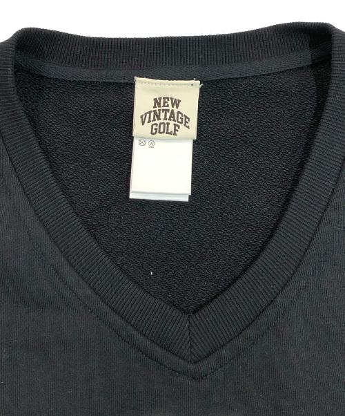 NEW VINTAGE GOLF（ニュービンテージゴルフ）new vintage golf (ニュービンテージゴルフ) スウェットベスト ブラック サイズ:SIZE Mの古着・服飾アイテム
