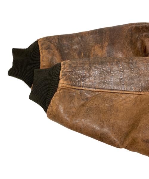 AVIREX（アヴィレックス）AVIREX (アヴィレックス) レザージャケット/A-2フライトジャケット ブラウン サイズ:SIZE Sの古着・服飾アイテム