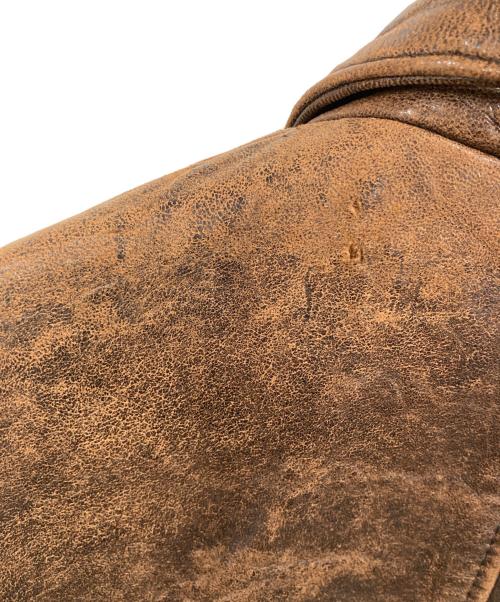 AVIREX（アヴィレックス）AVIREX (アヴィレックス) レザージャケット/A-2フライトジャケット ブラウン サイズ:SIZE Sの古着・服飾アイテム