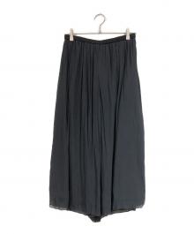 BEARDSLEY（ビアズリー）の古着「シワシフォンギャザーパンツ」｜ブラック