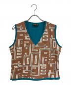 FENDIフェンディ）の古着「ベスト」｜ブラウン×ブルー