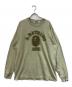A BATHING APE（ア ベイシング エイプ）の古着「GARMENT DYE COLLEGE RELAXED FIT LS TEE」｜グリーン