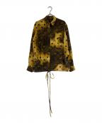 Jean Paul Gaultier FEMMEジャンポールゴルチエ フェム）の古着「総柄シャツ」｜イエロー×パープル