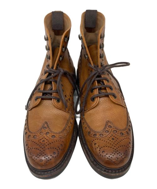 JOSEPH CHEANEY（ジョセフチーニー）Joseph Cheaney (ジョセフチーニー) Tweed C ブローグカントリーブーツ ブラウン サイズ:SIZE 7の古着・服飾アイテム