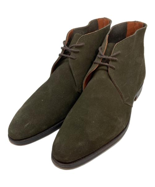 Crockett & Jones（クロケット＆ジョーンズ）Crockett & Jones (クロケット＆ジョーンズ) CHERTSEY スエード チャッカブーツ カーキ サイズ:SIZE 7の古着・服飾アイテム
