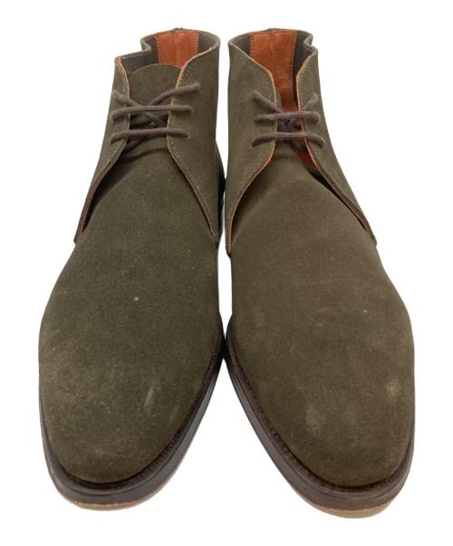 Crockett & Jones（クロケット＆ジョーンズ）Crockett & Jones (クロケット＆ジョーンズ) CHERTSEY スエード チャッカブーツ カーキ サイズ:SIZE 7の古着・服飾アイテム