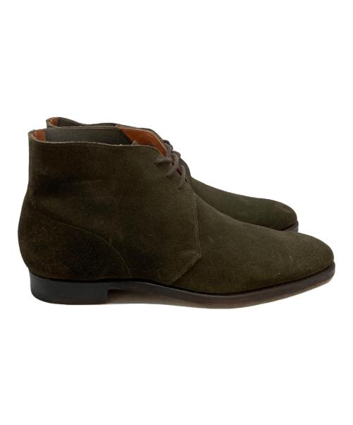 Crockett & Jones（クロケット＆ジョーンズ）Crockett & Jones (クロケット＆ジョーンズ) CHERTSEY スエード チャッカブーツ カーキ サイズ:SIZE 7の古着・服飾アイテム