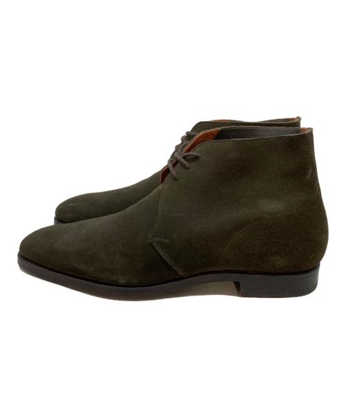 Crockett & Jones（クロケット＆ジョーンズ）Crockett & Jones (クロケット＆ジョーンズ) CHERTSEY スエード チャッカブーツ カーキ サイズ:SIZE 7の古着・服飾アイテム