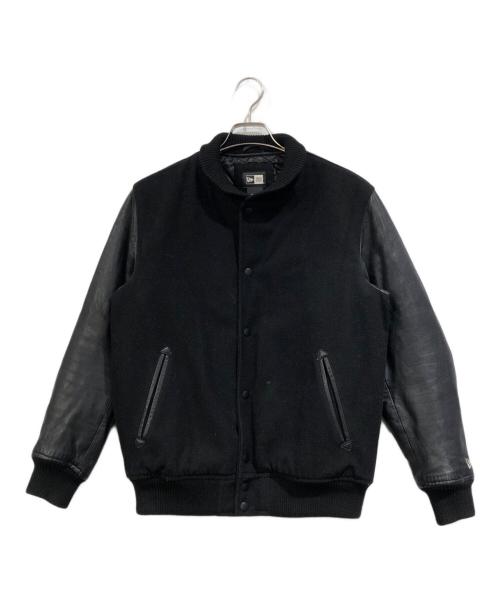 New Era（ニューエラ）New Era (ニューエラ) レザー切替スタジャン ブラック サイズ:SIZE Mの古着・服飾アイテム
