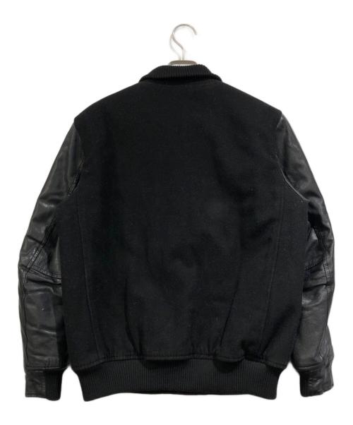 New Era（ニューエラ）New Era (ニューエラ) レザー切替スタジャン ブラック サイズ:SIZE Mの古着・服飾アイテム