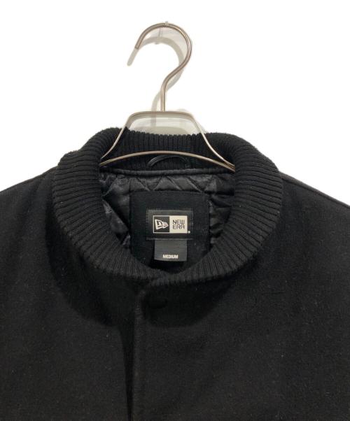 New Era（ニューエラ）New Era (ニューエラ) レザー切替スタジャン ブラック サイズ:SIZE Mの古着・服飾アイテム