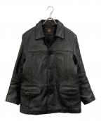 LOST WORLDSロストワールド）の古着「ホースハイドカーコート」｜ブラック
