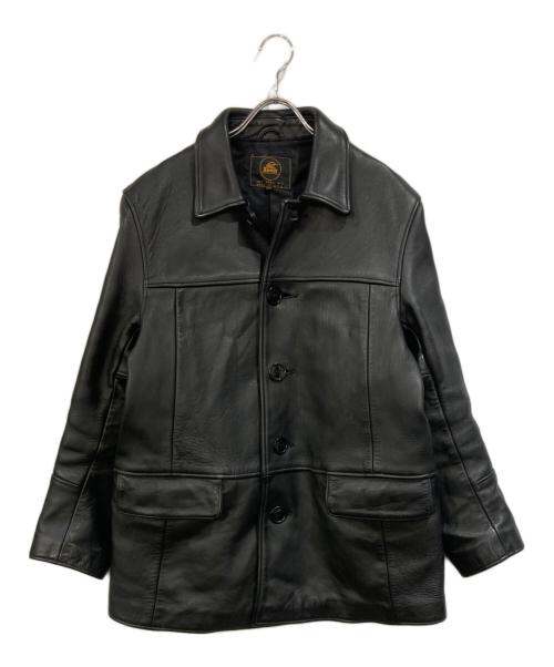 LOST WORLDS（ロストワールド）lost worlds (ロストワールド) ホースハイドカーコート ブラック サイズ:SIZE 38の古着・服飾アイテム
