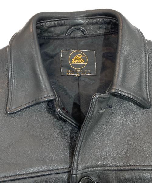 LOST WORLDS（ロストワールド）lost worlds (ロストワールド) ホースハイドカーコート ブラック サイズ:SIZE 38の古着・服飾アイテム