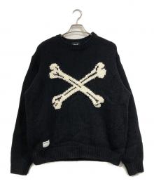 Schott（ショット）の古着「CROSS BONE KNIT」｜ブラック