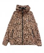 THE BLACK EYE PATCHブラックアイパッチ）の古着「LEOPARD PATTERNED RIPSTOP TRACK JACKET」｜ブラウン