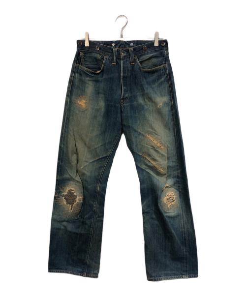 LEVI'S（リーバイス）LEVI'S (リーバイス) リメイクデザインシンチバックデニムパンツ インディゴ サイズ:SIZE 81cm (W32)の古着・服飾アイテム
