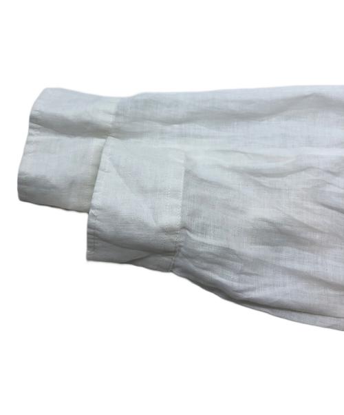 VERSACE（ヴェルサーチェ）VERSACE (ヴェルサーチェ) オールドリネンシャツ ホワイト サイズ:SIZE Mの古着・服飾アイテム