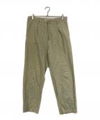 AURALEEオーラリー）の古着「Hard Twist Cotton Silk Viyella Slacks」｜ベージュ