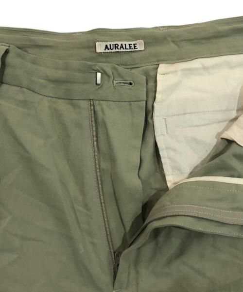 AURALEE（オーラリー）AURALEE (オーラリー) Hard Twist Cotton Silk Viyella Slacks ベージュ サイズ:SIZE 3の古着・服飾アイテム