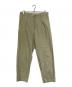 AURALEE（オーラリー）の古着「Hard Twist Cotton Silk Viyella Slacks」｜ベージュ