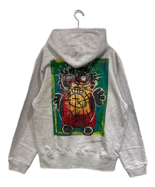 HERALBONY（ヘラルボニー）HERALBONY (ヘラルボニー) レギュラーフィットフーディー「untitled」 グレー サイズ:SIZE Mの古着・服飾アイテム