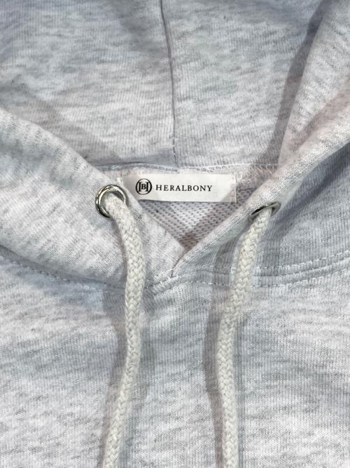 HERALBONY（ヘラルボニー）HERALBONY (ヘラルボニー) レギュラーフィットフーディー「untitled」 グレー サイズ:SIZE Mの古着・服飾アイテム