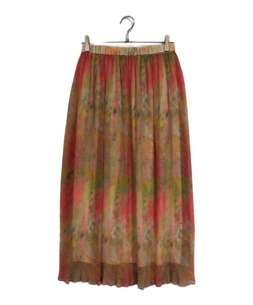 HERALBONY（ヘラルボニー）HERALBONY (ヘラルボニー) レイヤードプリーツスカート「お母さんありがとう」 マルチカラー サイズ:SIZE Mの古着・服飾アイテム