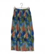 HERALBONYヘラルボニー）の古着「レイヤードプリーツスカート「桜」」｜マルチカラー