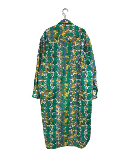 HERALBONY（ヘラルボニー）HERALBONY (ヘラルボニー) シャツワンピース「タイトル不明」 グリーン サイズ:SIZE Freeの古着・服飾アイテム