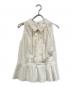 Her lip to（ハーリップトゥ）の古着「Manon Pleated Peplum Top」｜ホワイト